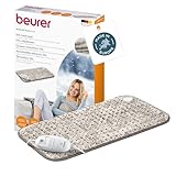 Beurer Heizkissen HK 123 XXL Nordic, kuscheliges Wärmekissen mit 3 Temperaturstufen und Abschaltautomatik, maschinenwaschbar, made in Europe, XXL-Format 60 x 30 cm, Felloptik