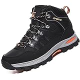 VTASQ Wanderschuhe Herren Damen Trekkingschuhe Leichte Outdoor Trekkingschuhe Knöchel Schuhe Herren Sneaker Ultralight Sportschuhe für Camping Schwarz 42EU