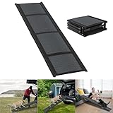 YRHome Hunderampe Klappbar Auto Hunderampe 157cm Hundetreppe Hundeautorampe mit Rutschfester Oberfläche & Schaumstoffgriff Tragbare für Große Hunde bis 110KG für LKW SUV Hochbetten Schwarz