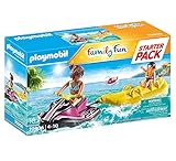 PLAYMOBIL Family Fun 70906 Starter Pack Wasserscooter mit Bananenboot, Schwimmfähig, Spielzeug für Kinder ab 4 Jahren