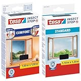 tesa Insect Stop COMFORT Fliegengitter für Fenster & Insect Stop STANDARD Fliegengitter für Fenster