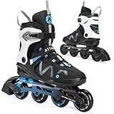 ATTABO Bliss Herren Inlineskates, Größe 40-46 EU, bieten Komfort und Sicherheit. Ausgestattet mit Einer halbsteifen Schale, Einer Aluminiumschiene, 80-mm-PU-Rollen und ABEC-7-Lagern