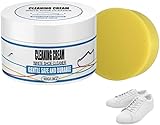 KBIBCK White Shoe Cleaning Cream, Shoe Cleaning Paste, Reinigungscreme für Weiße Schuhe, Weiße Schuhe Reinigungscreme Multi-Functional Cleaning, Weiße Schuhe Reinigungscreme (100g)