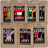 Beef Jerky Probierbox, 6 x 50g, handgemacht, österreichisches Weiderind, Premium Trockenfleisch ohne chemische Zusätze (Mixed Flavors)