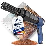 NTG Druckluft Nadelentroster – Rost- & Lackentferner mit 19 Nadeln (Ø 3mm, 180mm Länge), Schnelle Rostentfernung für Metall, Auto & Werkstatt, Druckluft Werkzeug 3000 Schläge pro Minute – Effizient