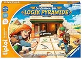 Ravensburger tiptoi Spiel 00120 Das Geheimnis der Logik-Pyramide - Lernspiel ab 6 Jahren, Logikspiel für Jungen und Mädchen, für 1-4 Spieler