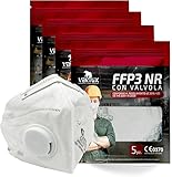 VENTUX SAFETY EQUIPMENT 20 Stück FFP3 Maske mit Ventil - CE Zertifiziert - Hochwertiger Atemschutz mit Hoher Filtration - Komfortabel und Ergonomisch - Ideal für Baustelle und Industrie