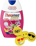 1 X 75 ml Thera-Med JUNIOR ☼ 2-in-1 mit Erdbeer-Geschmack ▐ Zahnpasta & Mundwasser in einem! ▌ Kinder-Mundspülung Kinder-Zahncreme toothpaste & mouthwash + 1 Gratis Radierer von ManyMore*