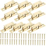 CLISPEED 10 Stück Teiliges Messing Türfeder Verschluss mit Kugel Schnäpper Rostfrei Federbelasteter Möbelverschluss für Schranktüren Einfach zu Montieren Sichere Türspannung für Haustiere