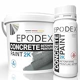 EPODEX® 2K CONCRETE PAINT | Betonfarbe Garagensiegel Keller| Steinfarbe | 45 Farben Grau Weiß Bunt | Wände & Böden aus Beton, Zement, Putz, Holz und Mauerstein | Abriebfest | Mengenrabatt 1-26Kg