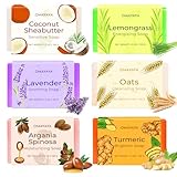 Seife Geschenkset Feste Seife Stück, 6x100g Naturseife Seifen Set Geschenke für Frauen Weihnachtsgeschenke Kollegen, Duschseife Handgemachte seife Geschenk für Weihnachten, Muttertag & Geburtstag