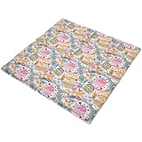 Rapssamenkissen 40x40cm 4-Kammer XXL Bio Stoff Flower-Power - Wärmekissen - Körnerkissen