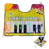 Toiletten Klavier Fußmatte, Lustige Klavier Fußmatte Mit Klavierklang, 59 X 48 Cm, Mitreißende Musik Badematte, Rutschfeste Toiletten Fußmattes, Musikalische Spielzeugdecke Für Mädchen Kinder