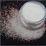 Schimmernder weißer Regenbogen-Nagel-Glitzer, holografisch, glänzend, Zuckernagel, , Süßigkeiten-Mantel, Zucker-Beschichtung, Effekt, Nagelpigment-Puder, Nagelkunst-Dekorationen