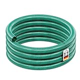 Wiltec Teichschlauch 10m, flexibel, 20mm (3/4') grün - Made in Europe, Saugschlauch Druckschlauch