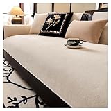 Chenille-Sofabezüge, 110 x 210 cm, waschbarer Möbelschutz für Wohnzimmer, ideal für Kinder und Haustiere, langlebig und universell für alle Jahreszeiten, stilvoller Sofa-Schonbezug