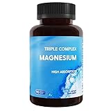 Dreifacher Magnesiumkomplex | Hohe Absorption | Vegan, gentechnikfrei, glutenfrei | 90 Kapseln