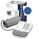 Beurer BM 53 Oberarm-Blutdruckmessgerät, made in Europe, klinisch validiert, AFib-Erkennung zur Schlaganfallprävention, Risikoindikator, Armumfänge 22-42cm, Datenübertragung zu Apple Health und co.
