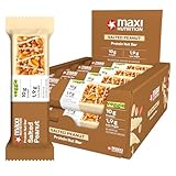 MaxiNutrition Salted Peanut Nussriegel 12x46g - Riegel aus ganzen Nüssen mit 22% Protein, Müsliriegel, vegetarisch, ohne Zuckerzusatz, ohne künstliche Aromen