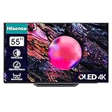 Hisense 55A85K 139cm (55 Zoll) Fernseher, OLED, 4K, HDR, Dolby Vision IQ & Atmos, IMAX Enhanced, Filmmaker Mode, 120Hz, Apple AirPlay, Alexa Built-in, Game Mode Pro, DTS Virtual X, anthrazit [2023]