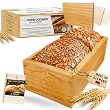 HOLZBROTZAUBER 30cm Brotbackform aus Buchenholz - Brot selber backen Backform - integrierter Trennsteg - Holzbackform für jedes beliebige Brot - Buchenholz Backkasten - Brotbackrahmen für 1,5kg Brot