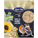 Lyra Pet® | 25 kg Fettfutter | Ganzjahres Wildvogelfutter | Energiespender im Sommer & Winter | Kalorienreiches Streufutter für Wildvögel | Ideal für Weichfresser | Geeignet für Balkon & Terrasse