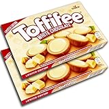 Toffifee White Chocolate – 2 x 125g – Haselnuss in Caramel mit heller Creme und weißer Schokolade