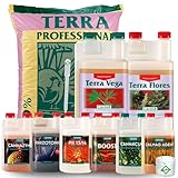 Weedness Canna Terra Professionell 50 Liter + Dünger Big All - Blumenerde Grow Balkon-Pflanzen Pflanzerde Gartenerde Tomatenerde
