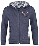 Isar-Trachten Jungen Kinder Trachten Sweatjacke Jeans, Jeans, 140