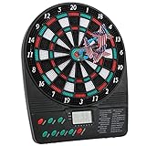 Elektronische Dartscheibe Dartboard mit 3 Darts Elektronik Dartscheiben Dartautomat Automatic Scoring Soft Dart mit LCD-Anzeige 26x20.2x2.5cm/10.2x8x1in