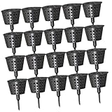 MERRYHAPY 30 Stück Teiliges Kunststoff Düngerbox mit Deckel Wiederverwendbarer Bonsai Düngerbehälter Großer Pflanzendünger Korb für Balkon und Garten Schützt vor Vögeln und Kleintieren