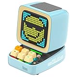 Divoom Ditoo Multifunctional Pixel Art LED Tragbarer Bluetooth Lautsprecher, 256 Programmierbares LED Panel mit Licht, Smart Digital Tischuhr, Gaming Musikbox unterstützt TF Karte & Radio