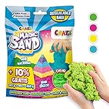 CRAZE MAGIC SAND | Knetsand Refill-Pack, 250g Nachfüllpack bunter magischer Sand, BPA-und glutenfrei, 4- Vorauswahl nicht möglich