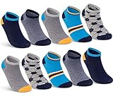 10 Paar Kinder Sneaker Socken Jungen & Mädchen Baumwolle Kindersocken 56550 (35-38)