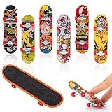 Reastar Finger Skateboard, 6 Stück Fingerboard, Mini Fingerskateboards Set, Professionelles Finger Spielzeug - für Kinder Partytütenfüller, Kindergeburtstag Geschenke (Zufällige Muster)