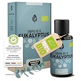 Landpark Ätherisches Bio-Öl Eukalyptus– 30ml – Naturrein – Duftöl Eukalyptus- Glasflasche mit Tropfenverschluss