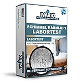 IVARIO Raumluft-Schimmel-Test – Labortest für 1 Raum – professionelle Schimmelanalyse im akkreditieren Fachlabor – Einfache Probenahme