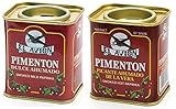 El Avion - 2er Set Pimenton Picante Ahumado - Scharfes und süßes geräuchertes Paprikapulver (2 x 75 g)