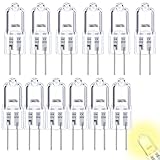 HIKLINK 12er Pack G4 Halogen 12V 20W Halogenglühbirne, Halogenlampe G4 20W 2800K Dimmable Non-Flicker Halogen Bulbs für Dunstabzugshauben, Öfen, Mikrowellen