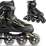 Movino Inline Skates | Cruzer B2 | Verstellbare Rollschuhe | Damen Mädchen Jungen | Inliner für Erwachsene mit großen Rädern