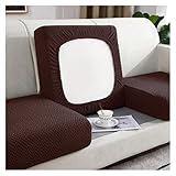 HDKAH Dicker Jacquard-Sofa-Sitzbezug, elastischer Sofabezug, Schutz, Couchbezug for Sofa, staubdicht, Abnehmbarer Sofakissenbezug(Coffee,L-Shaped)