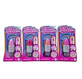 Barbie Fashionistas Mini BarbieLand 1,5 Zoll Puppen in Lippenstift-Tube Überraschungsenthüllung (Stile können variieren) 4 Stück