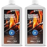 Maxxi Clean | 2x 750 ml Rauchharz-Entferner | Backofen- und Grillreiniger Konzentrat für Gasgrill, Edelstahl, Gusseisen | Power-Formel gegen hartnäckige Verschmutzungen und Ablagerungen