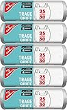 Gut & Günstig 150 Müllbeutel/Mülltüten mit Tragegriff, 25 Liter, 30 Stück pro Rolle, Reißfest & Flüssigkeitsdicht, Produkt & Verpackung recyclebar