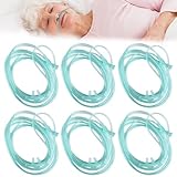 PRITOK 6 Stück Sauerstoffbrille Nasenbrille: Nasenbrille für Sauerstoffgerät, Nasenbrille Sauerstoffschlauch 5m für Sauerstoffgerät Atemtherapie