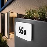 LED Hausnummernleuchte IP65, Dämmerungssensor, 3-Stufen-Dimm, tagesweiß 4000K