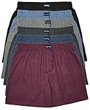 MioRalini TOPANGEBOT Boxershorts farbig weich & locker in neutralen Farben klassischen Unifarben Herren Boxershort, 6 Stück Ohne Eingriff 01, L-6