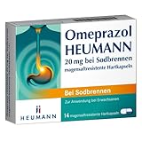 Omeprazol HEUMANN: akut gegen Sodbrennen und saures Aufstoßen, langanhaltender Schutz vor Übersäuerung des Magens, 14 Kapseln