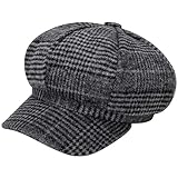 Artist Vintage Newsboy Cabbie Baskenmütze Warm Boy Visier Hut Flat Cap Book, GY1, Einheitsgröße