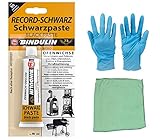 Kochplatten Elektroplatten Reiniger Ofenschwärze inkl. Microfasertuch zum Auftragen von E-Com24 (90 ml)